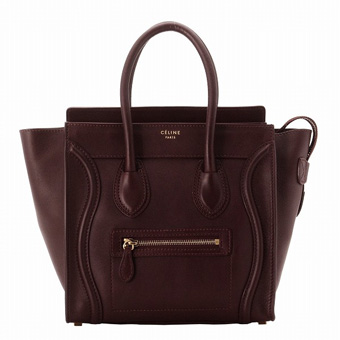 CELINE セリーヌ バッグ コピー ハンドバッグ 16779 3HSC 28BD ボックス型 ワインレッド(金具：ゴールド)